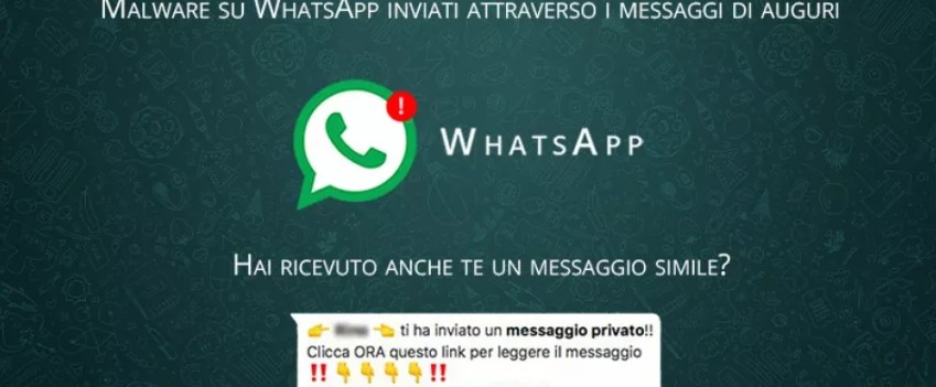 WhatsApp: virus nei messaggi di auguri