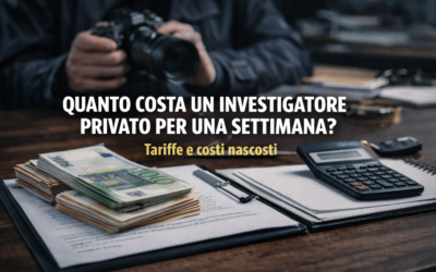 Quanto costa un investigatore privato per una settimana? Tariffe reali, spese nascoste e come evitare brutte sorprese