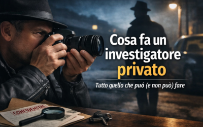 Cosa fa un investigatore privato: tutto quello che può fare, quello che non può fare, e quando chiamarlo — scritto da chi fa questo lavoro dal 1992
